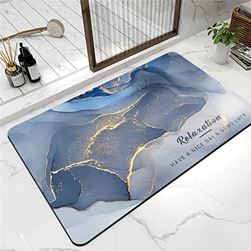 RAILONCH Kieselgur Badematte Super absorbierende Bodenmatte Modische und Schlichte Premium...