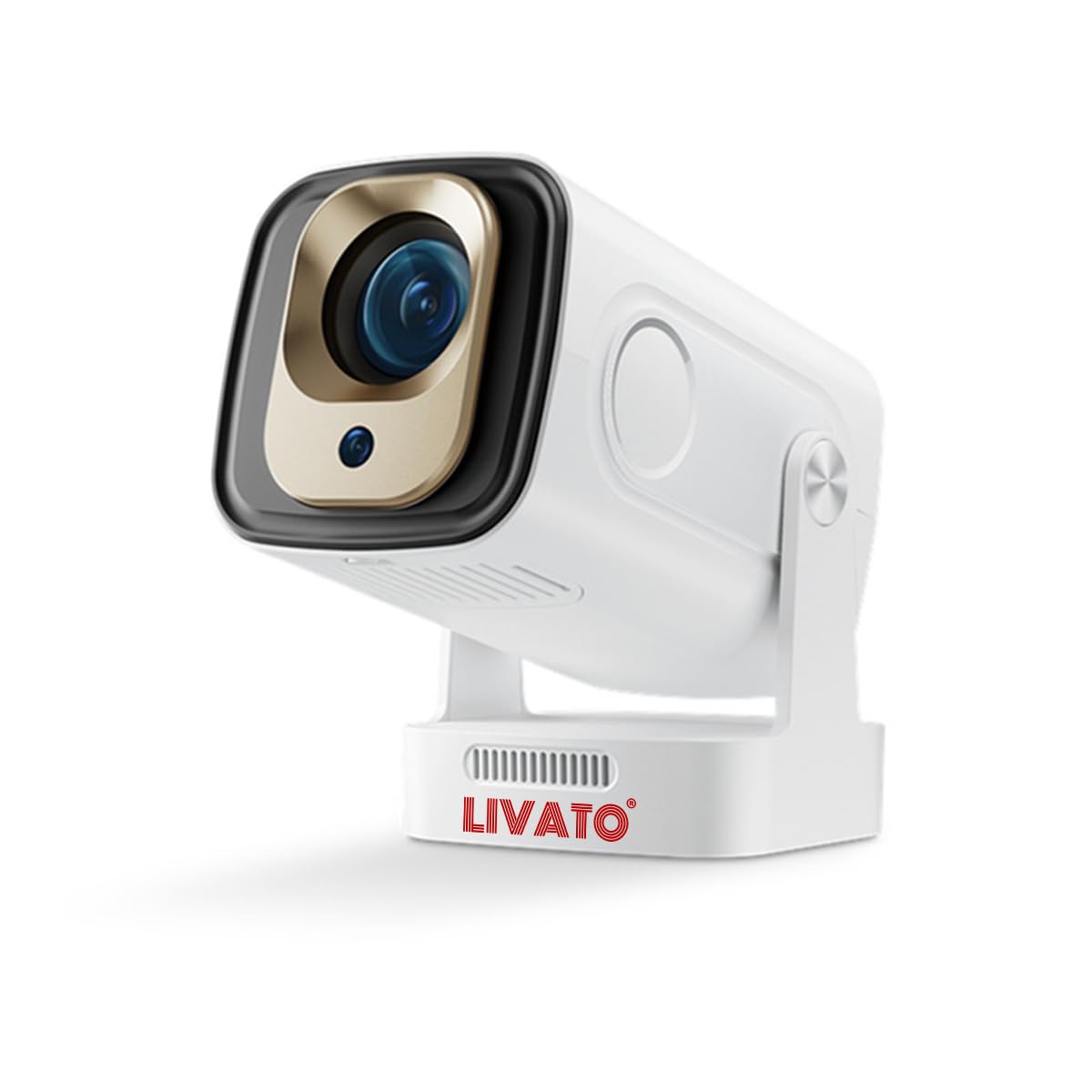 Livato HY260 Pro 4K Native Full HD Android 11 Auto Focus WiFi BT Miracast Projector with (8000 lm / 1 Speaker/Wireless/Remote Controller) Portable Projector for Home Office School(White)-image-7