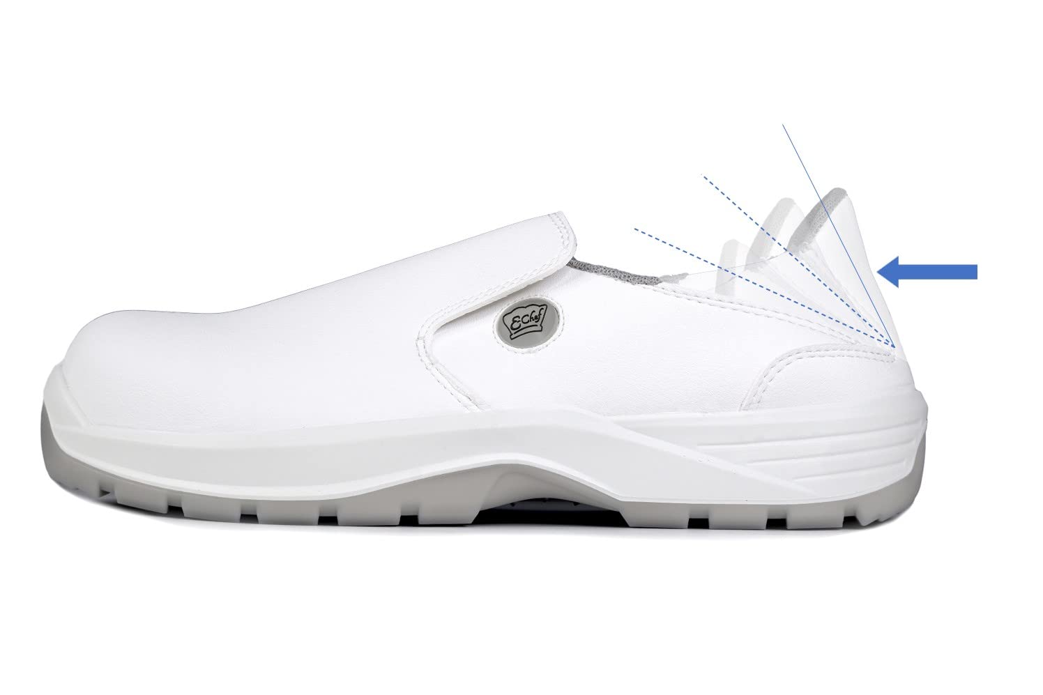 Zoccoli Da Cuoco E-Chef Bianchi | Antinfortunistiche EN ISO 20345:2011 Antiscivolo