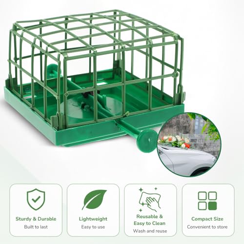 Cage à fleurs en mousse à ventouses x5 lot de supports plastiques pour décoration de mariage - 4