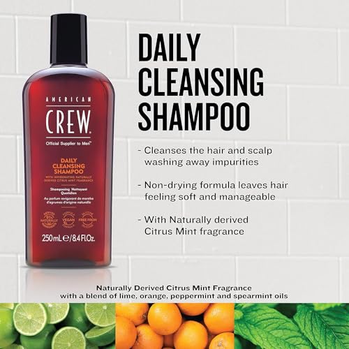 American Crew Regimen Fiber Duo, Hair Gifts For Men With Daily Cleansing Shampoo & Fiber High Hold to Thickening & Texturise (2 x Full Size) - Image 7