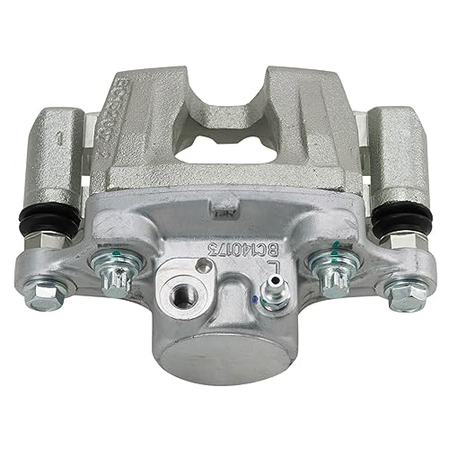 Image of TRQ Rear Driver and Passenger Side Brake Caliper Set Caliper Brackets Hardware Compatible with 10-16 Hyundai Genesis 17 Genesis G80 16 Kia K900 V6 3.8L