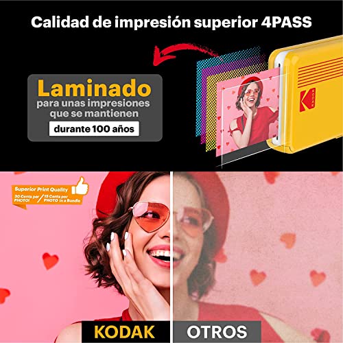 KODAK Mini 2 fotoprinters voor smartphone, snapshots in het formaat 54 x 86 mm, draadloos, draagbaar en compatibel met… - Image 4