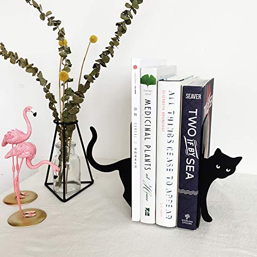 Amazon.co.jp: MsFun 猫アイアンブックエンド - ペットブック