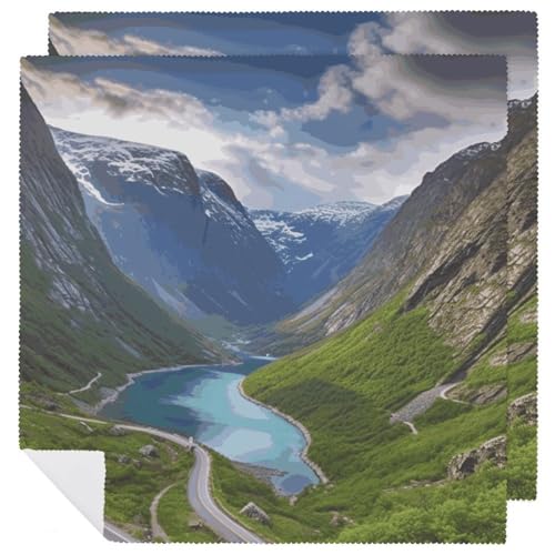 Servilletas de Tela Floral Norwegian Fjords Pack 2 miniatura 1