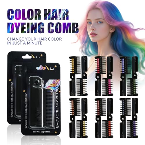 Peine Tinte Temporal Para Cabello Color Dorado miniatura 3