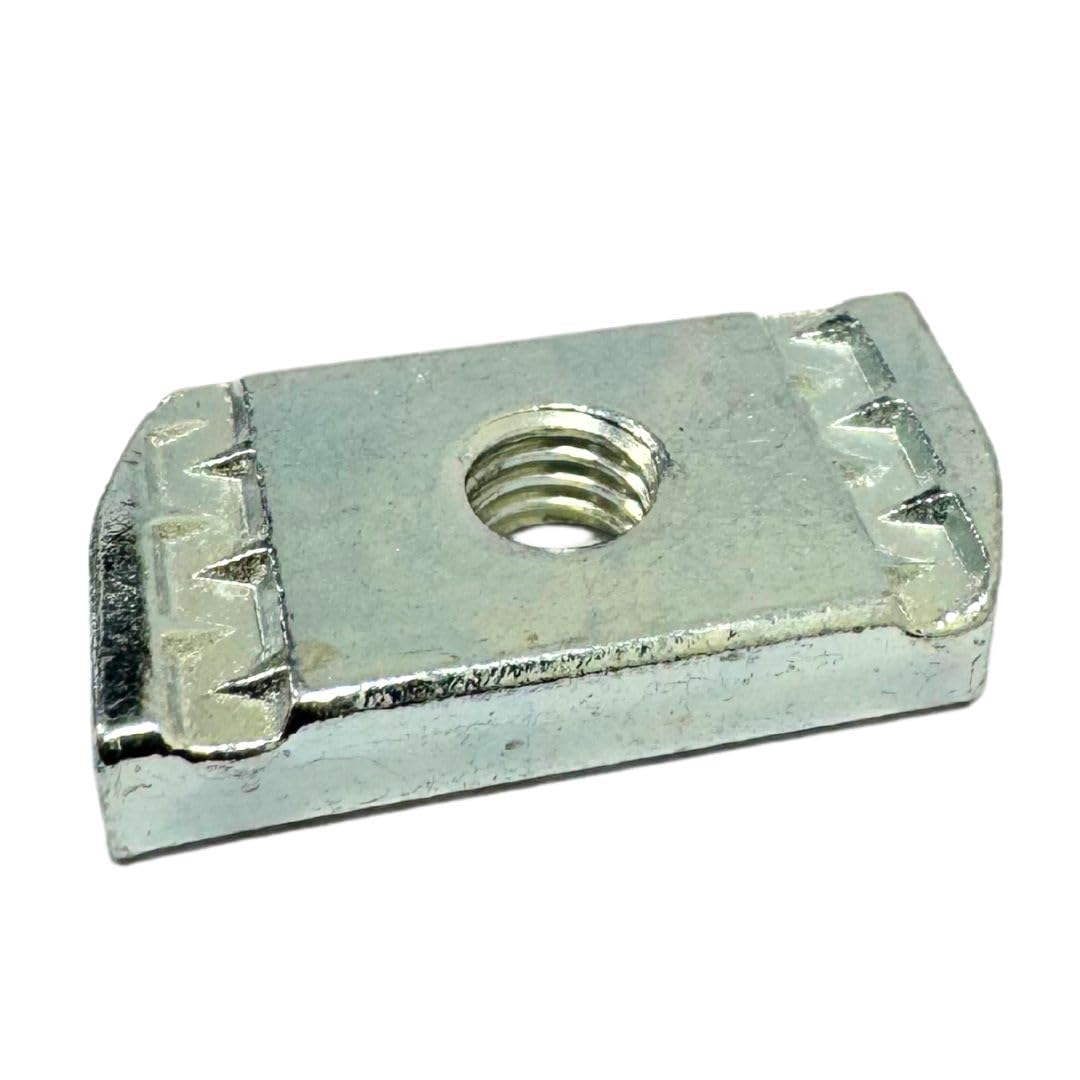 M8 Plain Channel NUT - 100 Per Box - Bright Zinc Plated (BZP) - 10 Box โ image 1