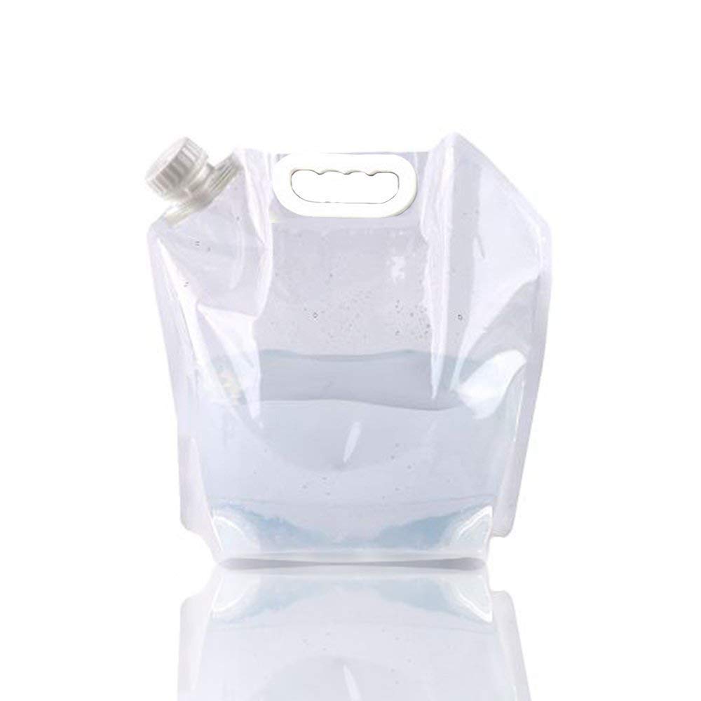 CLUEMART Collapsible Emergency Water Jug Container Bag, Freezable, BPA Free Plastic Water Carrier Tank, Outdoor Folding Water Bag for Sport Camping Riding Mountaineer(5 Liters) (5 Liter) (B0B63B7H4Z) Amazon Price History, Amazon Price Tracker