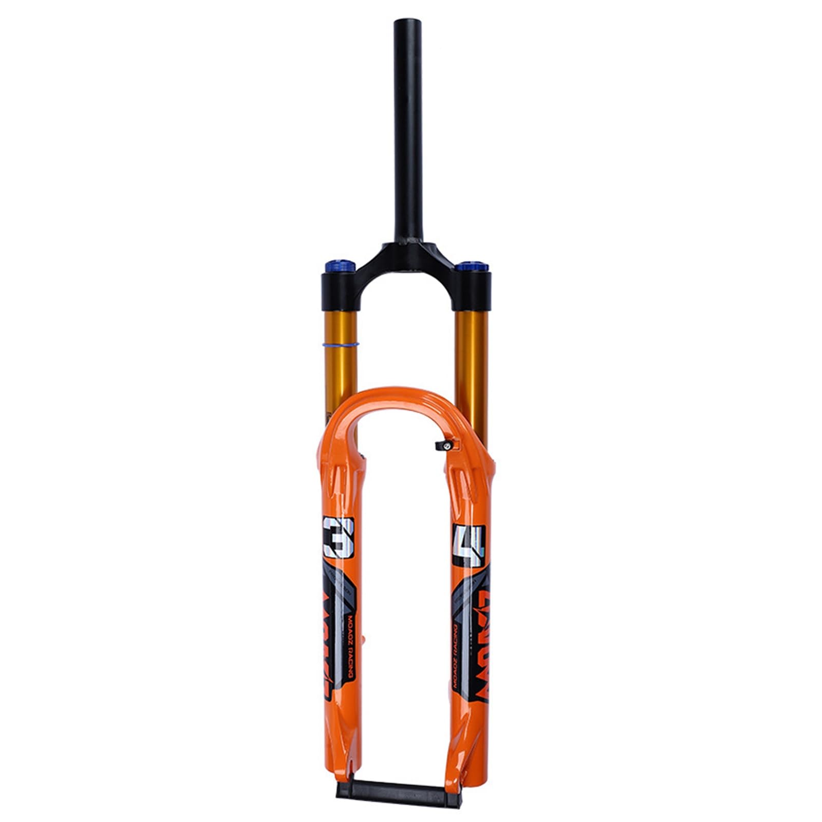 WIQUYBML 26/27.5 Inch Mountain Bike Air Suspension Fork Travel 140mm 34mm Stanchions 1 1/8 Straight/Tapered Tube QR 9mm Rebound Adjust Manual Lockout