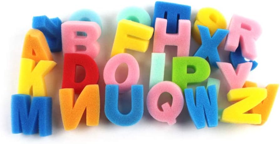 Amazon.com: ONWRACE 26Pcs/Set English Alphabet Letters Sponge Kids DIY ...