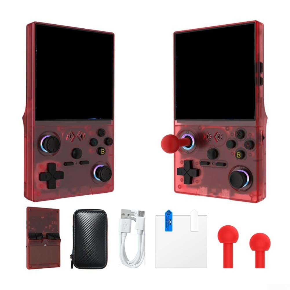 Console di gioco portatile portatile con schermo HD da 4 pollici, dispositivo di gioco multiplayer WiFi, costruzione in ABS per viaggi e giochi sociali (blu)
