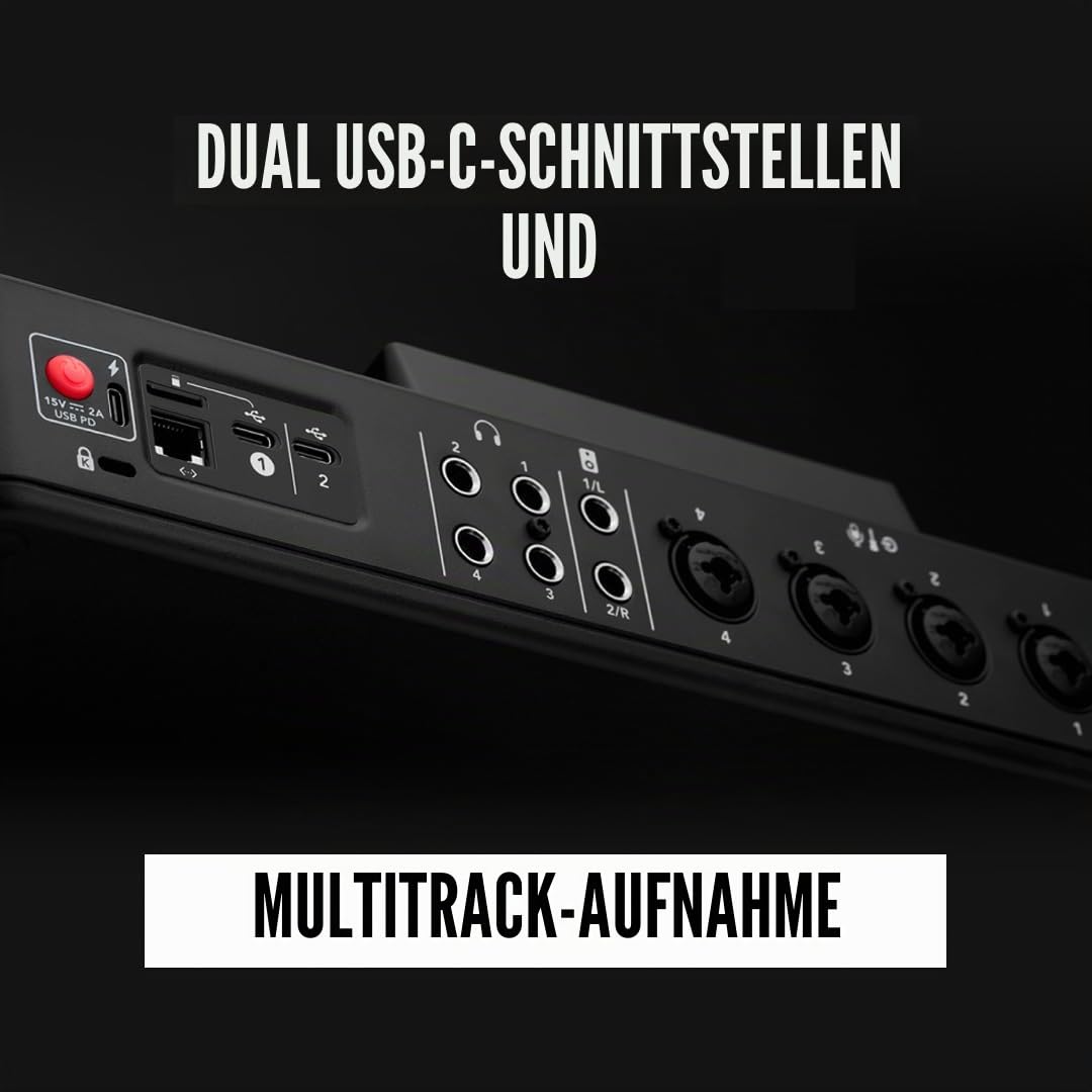 RØDECaster Pro II Alles-in-1 Produktionslösung für Podcasting, Streaming & Elgato Stream Deck +, Audiomixer, Live-Produktion und Studio-Controller