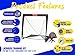 NET PLAYZ Lacrosse Training Equipment | Practice Net + Speed Radar Gift Set for Lacrosse Players, Kids Teens & Children - Measure Your Speed, Improve Your Performance, Black, 4 x 4 Ft (NIS29540)