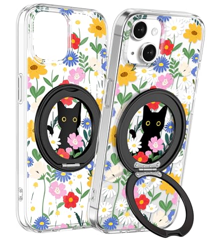 Coque iPhone 15 MagSafe antichoc avec béquille intégrée et protection en TPU souple Loheckle