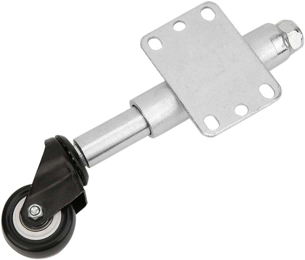 Spring Loaded Gate Wheel with Shock Absorption for Farm Gate, 2in PU Caster for Wooden Gates