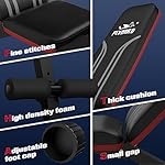 FLYBIRD Foldable Weight Bench with Resistance Bands, 8 Backrests Fast Adjustable FID for Home Gym Full Body Workout, Easy to Storage for Small Apartment - Image 5