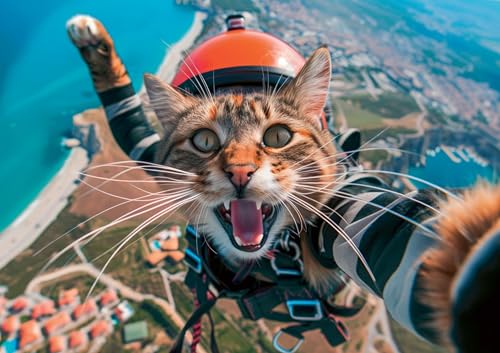 Postkartenblock Crazy Cats: 20 witzige Postkarten zum Verschenken und Verschicken