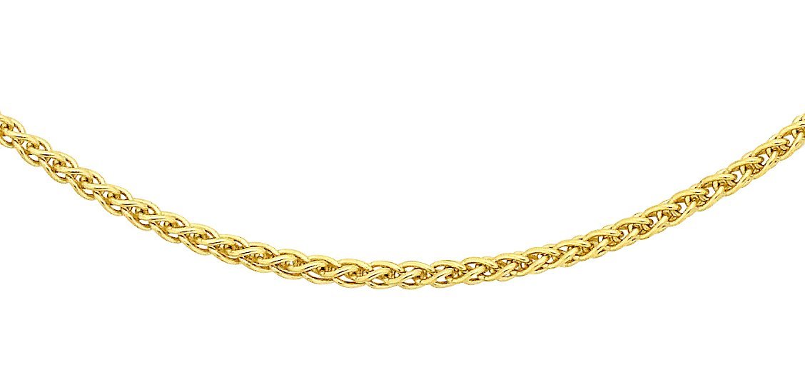 CARISSIMAGold Women's 18 ct Gold 1 mm Spiga Chain Necklace