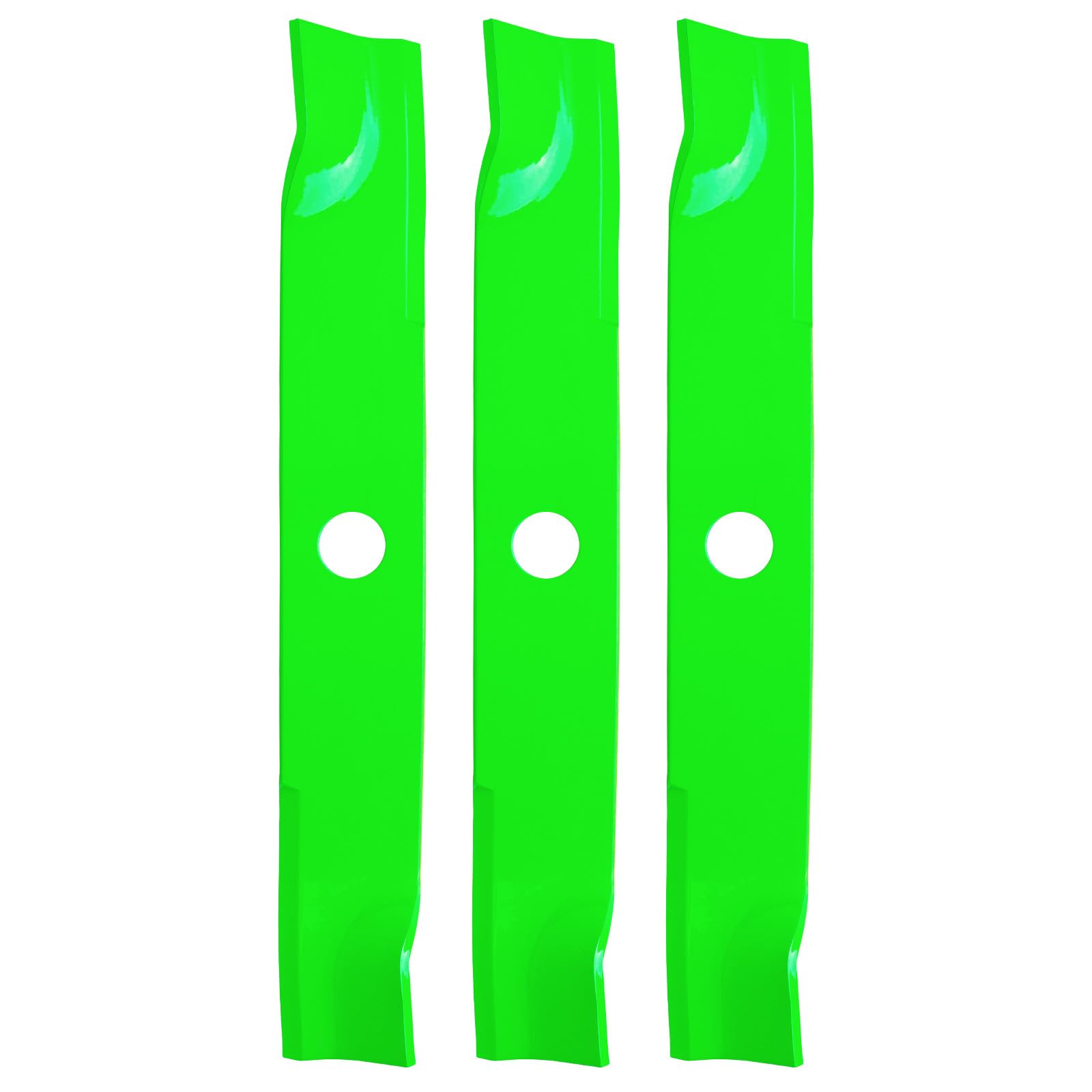 Cuchilla de cortacésped K5613-34340 para Kubota de 54 Pulgadas KW421-3, Z422KW, Z724-3, RCK54P-400Z, RCK54P-781Z Cuchilla de Alta elevación reemplaza a K5613-34340 (Paquete de 3)