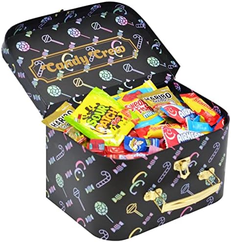 Bulk Candy Variety Pack - Starburst, Fun Size Skittles, Swedish Fish, Air Heads, Jolly Rancher, Sour Punch, Sour Patch Kids, Haribo Gummy Bears & Twizzlers in Reusable Gift Box - Individually Wrapped Gummy Candies - Assortment of Delicious Mixed Gummy Candy - Pinata, Office, Party Candy Mix - 2 Pounds