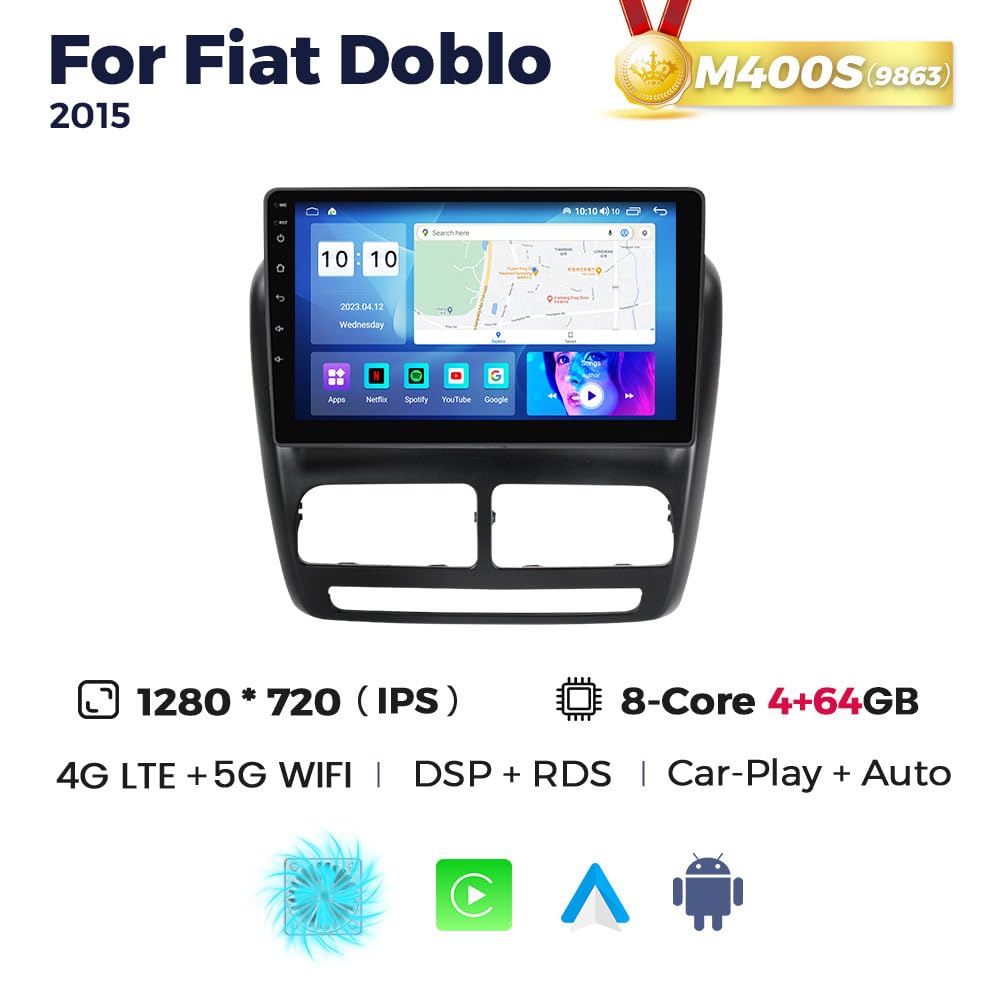 Car Stereo Radio for Fiat Doblo 2015 8+64G…