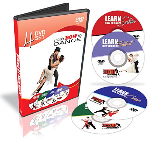 Learn How to Dance - Salsa, Tango, Foxtrot & Cha Cha - 4 DVD Set