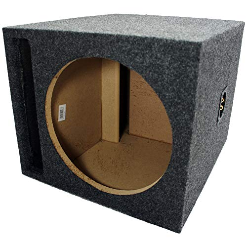 Car Audio Single 12" SPL Bass Subwoofer Labyrinth Vent Sub Box Stereo Enclosure