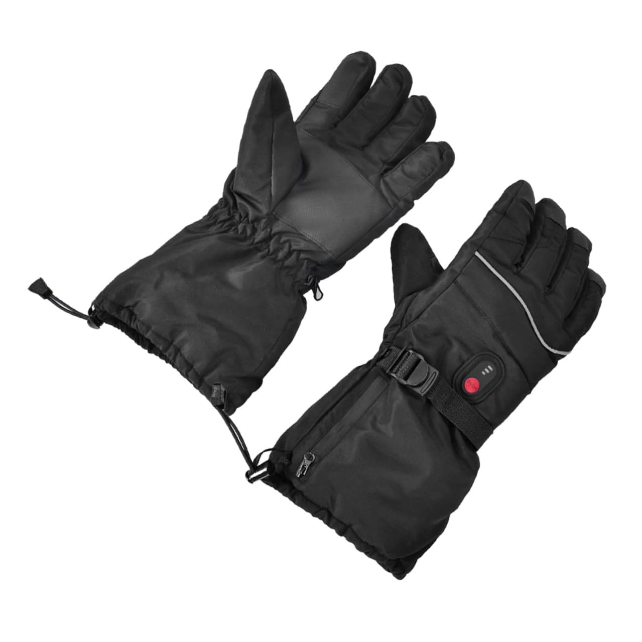 Gatuida Guanti Riscaldati Ricaricabili per Uomo Guanti da Sci Termici Impermeabili Caldi Elettrici per Inverno Sportivi all Aperto Calore Duraturo