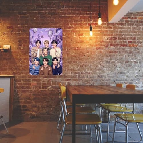 Image of Zesta Bathroom Decor Items Washroom Decor Tin Sign | Aesthetic Posters Wall Poster for Bedroom | Magnetic Cafe Decoration Items /Restaurant Decorations Items | Quirky Home Decor Bar Accent (BTS (3))