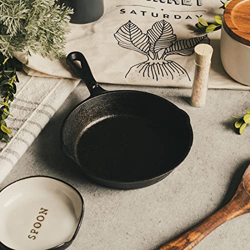 Image of 6-1 /2 Inch Round Small Pre-Seasoned Cast Iron Skillet
