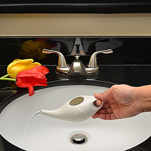 Ceramic Neti Pot For Nasal Sinus Cleansing Wash Irrigation Relief - Microwave And Dishwasher Safe - Petite #TOP4