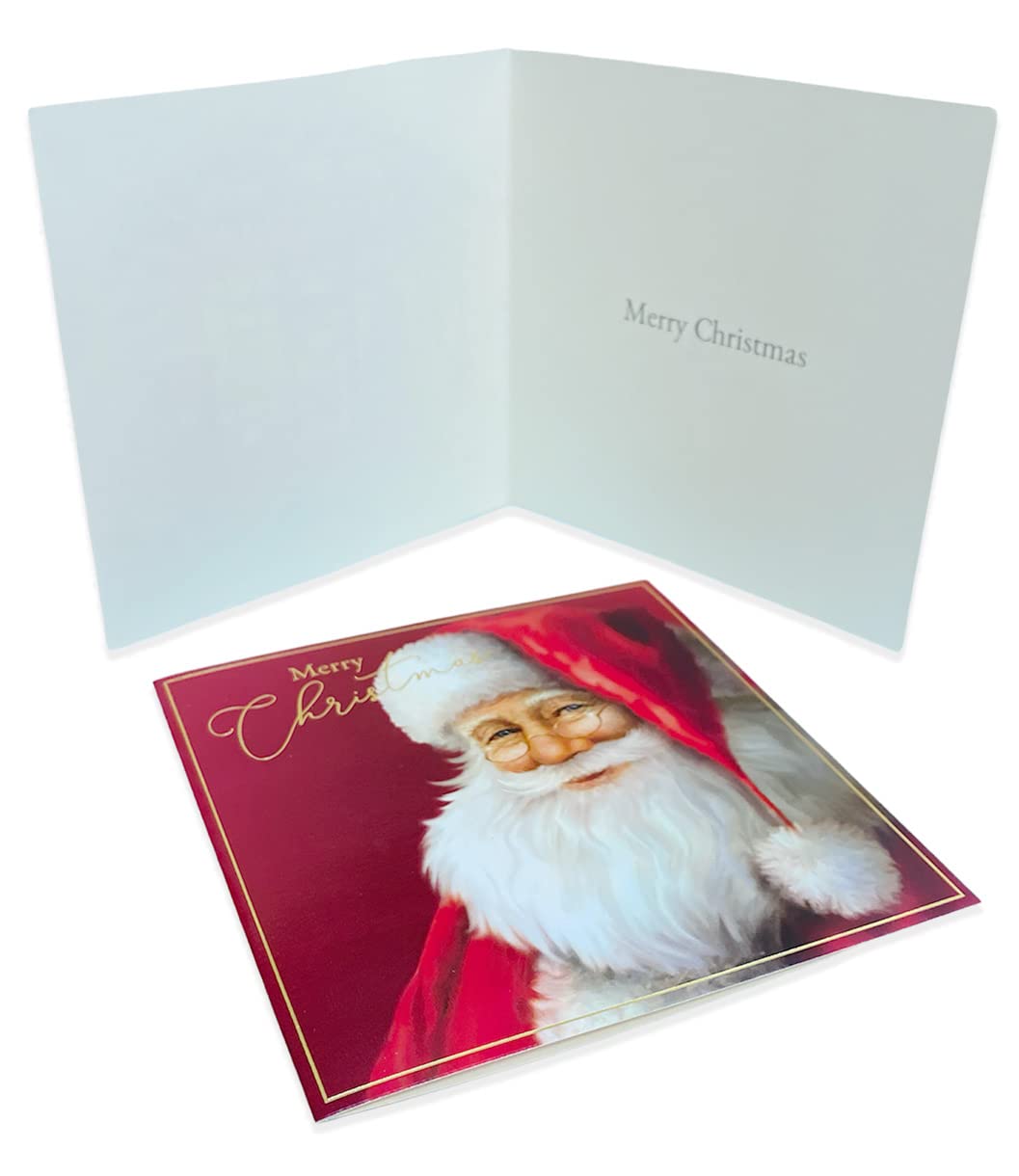 Bulk Pack Traditional Santa and Post Office Christmas Cards Boxed Assorted Festive Theme - Image 2