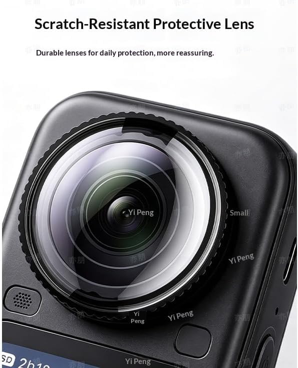 Image of Insta 360 X6 Dual Lens Protector Tempered Glass Lens Cap, 10H Hardness Scratch-Resistant Anti-Shock Lens Cover, 1:1 Precise Fit Camera Insta 360 Action Camera Accessories (X6 Dual Lens)