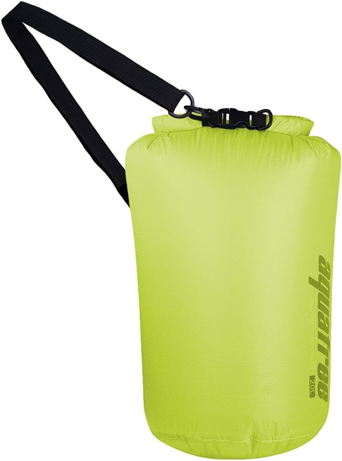 aquafree 2.5L 5L 10L 15L 20L Ultralight Waterproof Lightweight Dry Bag, Keeps Safe & Dry During Watersports & Outdoor Ultra Strong Silicone-Coated Nylon & Weighs Less Than 2 Oz.
