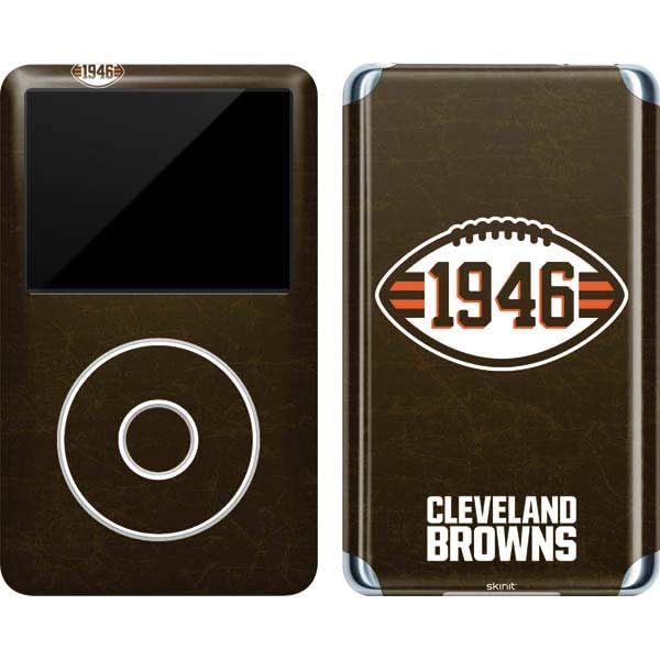 Skinit Decal MP3 Player Skin Compatible with iPod Classic (6th Gen) 80GB - Officially Licensed NFL Cleveland Browns Alternate Distressed Design