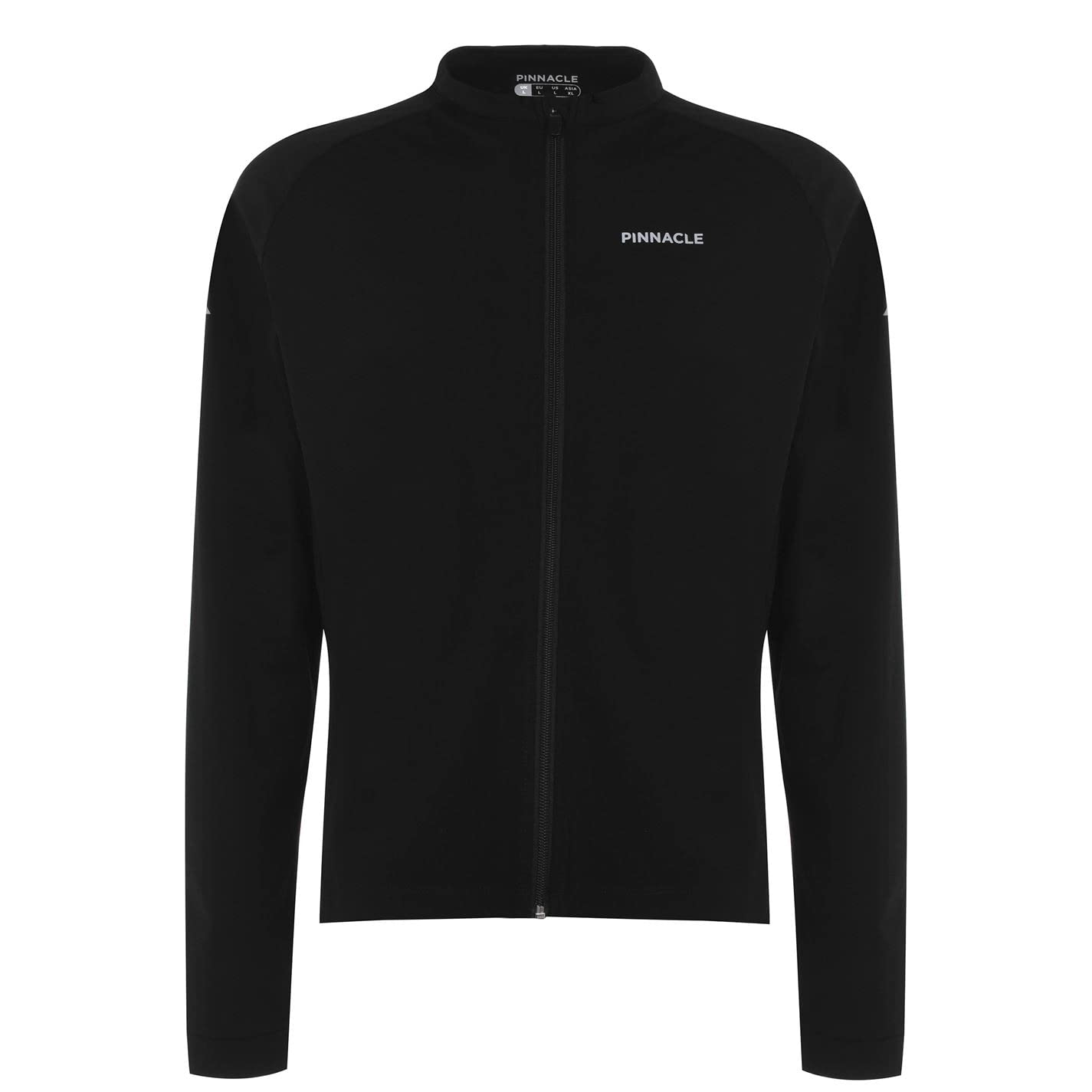 Pinnacle Mens Thermal Long Sleeve Cycling Jersey Black XXL