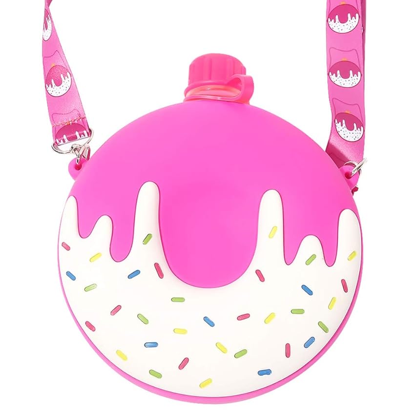 Immagine del prodotto VALICLUD Borraccia con Tracolla Borraccia a Forma di Ciambella Borraccia per Bambini 250 Ml