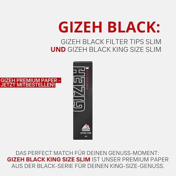 Gizeh Black Filter Tips Slim 24 x 35