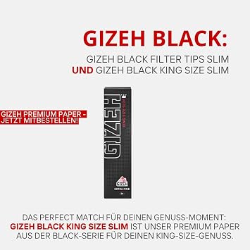 Gizeh Black Filter Tips Slim 24 x 35