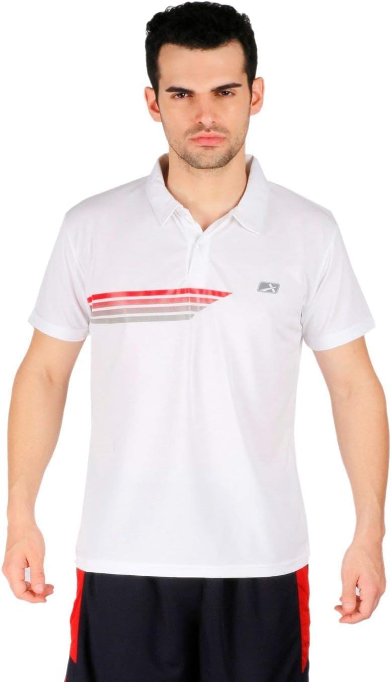 Vector XVector X VTD-300-B Men's Polo Neck T-Shirt (White) (S)