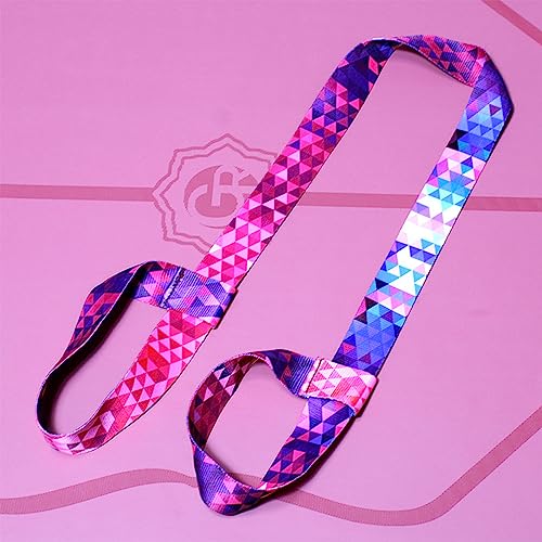 1 PCS Correa para Esterilla de Yoga,Correa para Yoga Fitness Multifuncional,Impreso Cinturón Hombro Ajustable Fitness Correa Esterilla Yoga Cinturon Porta Cinta de Transporte(160cm x 4cm) - Imagen 4