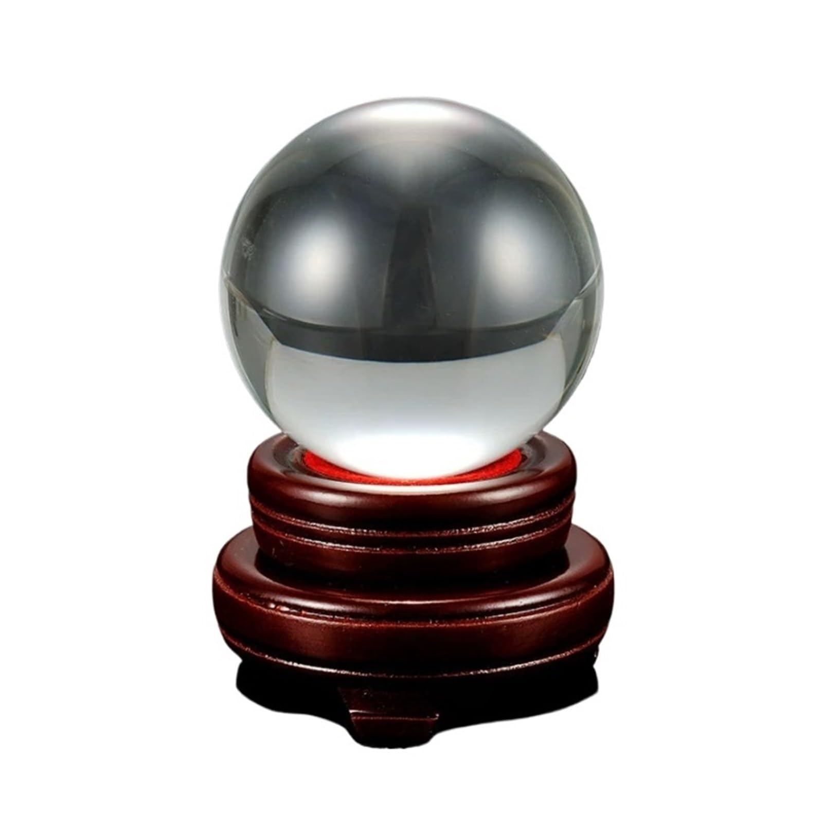 AZHKJKZH Crystal Ball Ornament Clear Crystal Ball Natural Sphere With Stand Base For Home Office Decoration(15cm)
