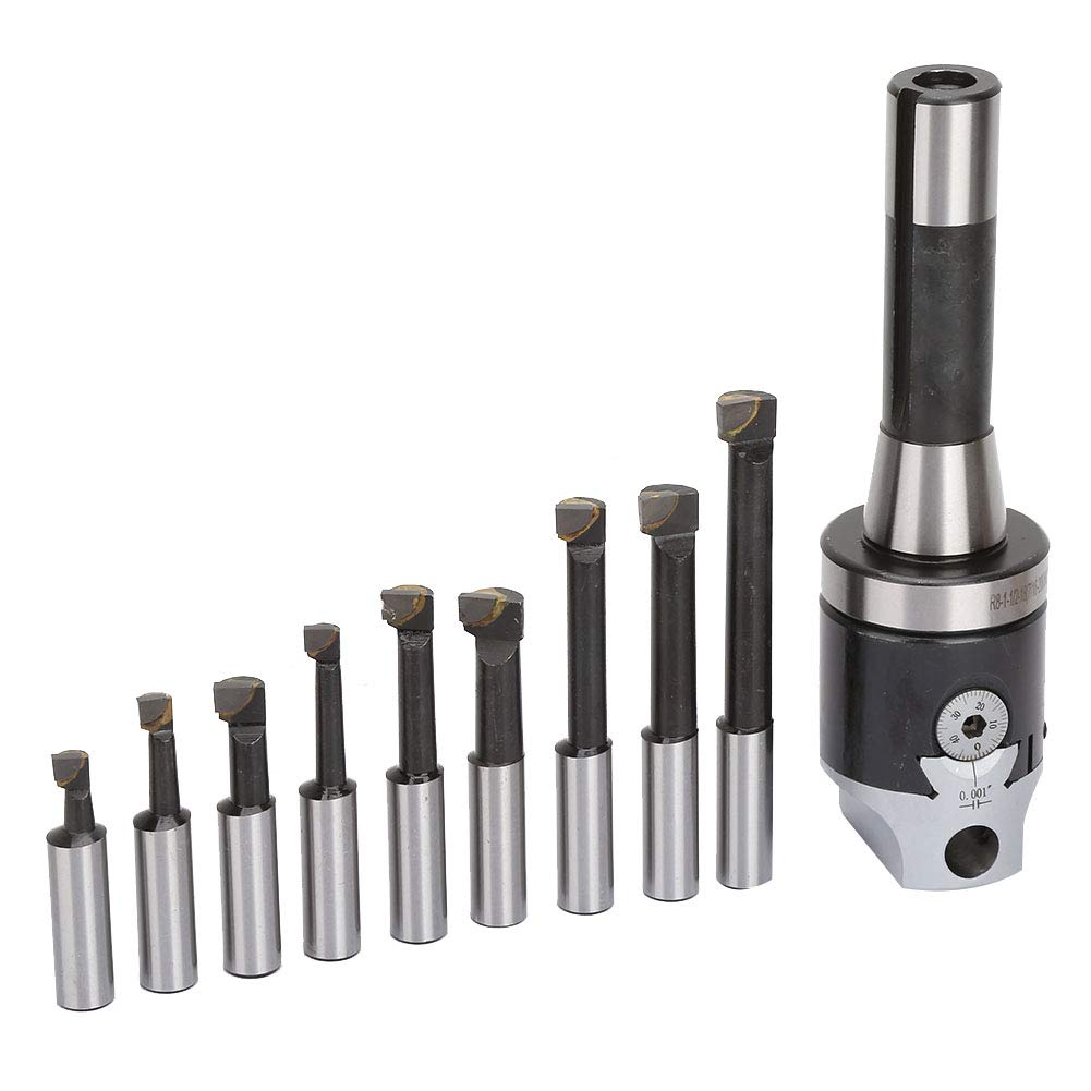 Barre d'alésage Anglaise en Acier au Carbone, Ensemble d'outils de Tour CNC pour l'usinage 13 Pièces
