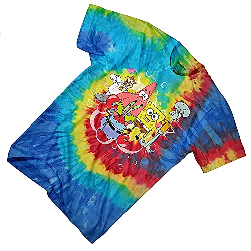 SpongeBob SquarePants Boys Shirt - Spongebob Tee - Classic Spongebob Tie Die T-Shirt3