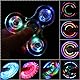 SCIONE Fidget Spinner,Leuchtende Fidget Toys für Kinder LED Kristall Fidget Finger Toy Hand Fidget Spinner Spielzeug (Blau)