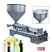 Filling Machine,100-1000ML Auto Filling Machine Paste Liquid Filling Machine Pneumatic,30W Oil Machine To Fill Bottles Pneumatic Piston Filler w/Single Nozzles for Juice Essential Shampoo Perfume (1)