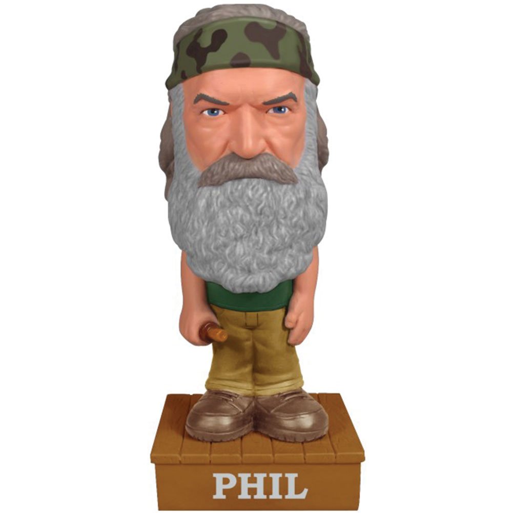 TVドラマ DUCK DYNASTY(ダック・ダイナスティ)Phil Robertson(PHIL)TALKING WACKY WOBBLER BOBBLE-HEAD【並行輸入品】