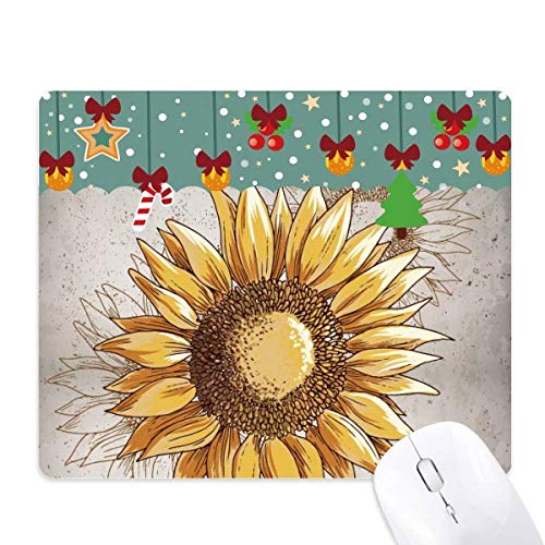 Tapis de souris de jeu tournesol en caoutchouc antidérapant pour bureau