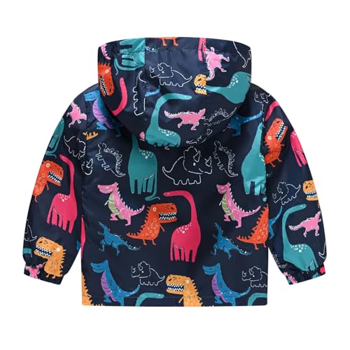 Toddler Kids Windproof Jacket Cute Cartoon Graphic Lightweight Windbreaker Kids Casual Running Hiking Outdoor Rain Jackets2