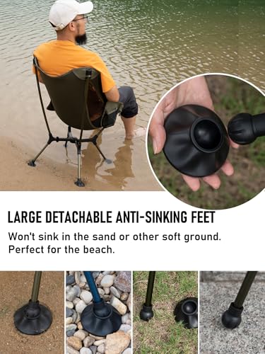Silla de Camping Plegable Ligera WildCall con Montura de Montaje Rápido miniatura 5